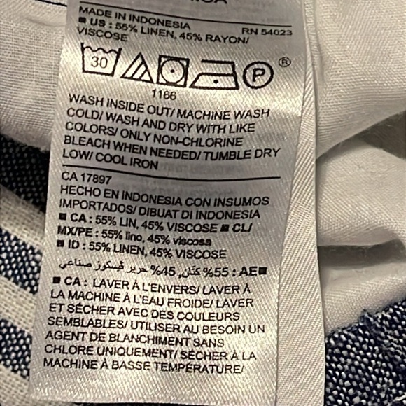 🌹Old Navy Striped Blue Pants - Picture 7 of 7